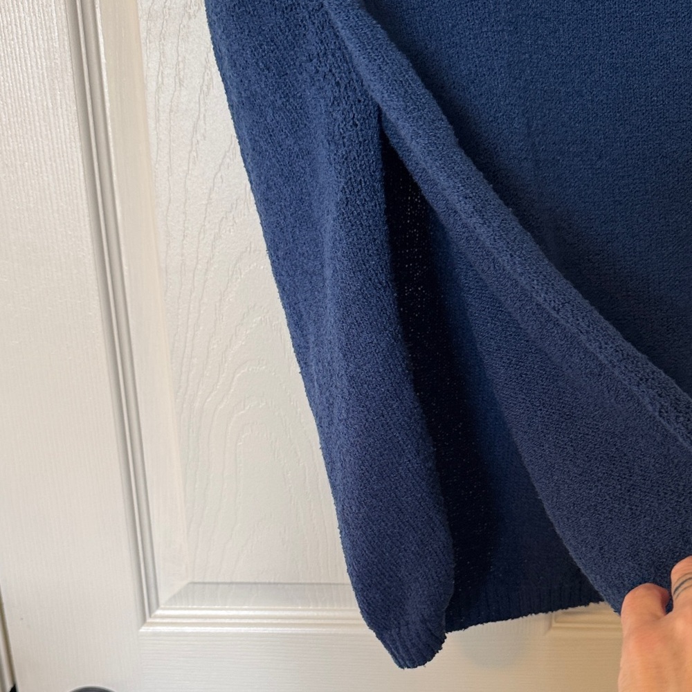 Everlane Navy Short Sleeve Knit Top - Women's - Picture 3 of 6